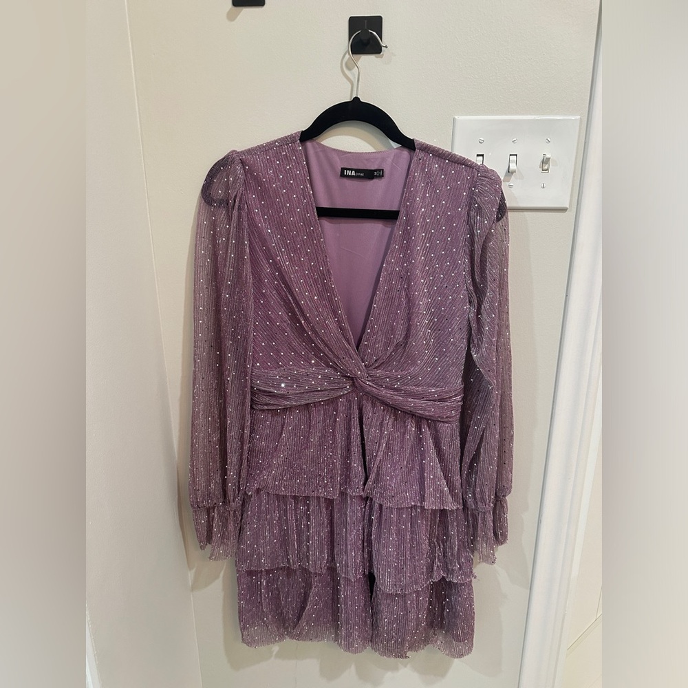Ina [i:na] Purple Sequin Mini Dress
